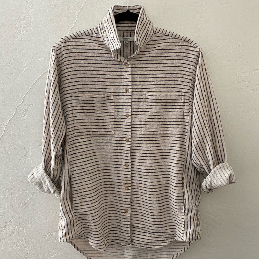 Madewell Flannel Oversized Ex-Boyfriend Shirt